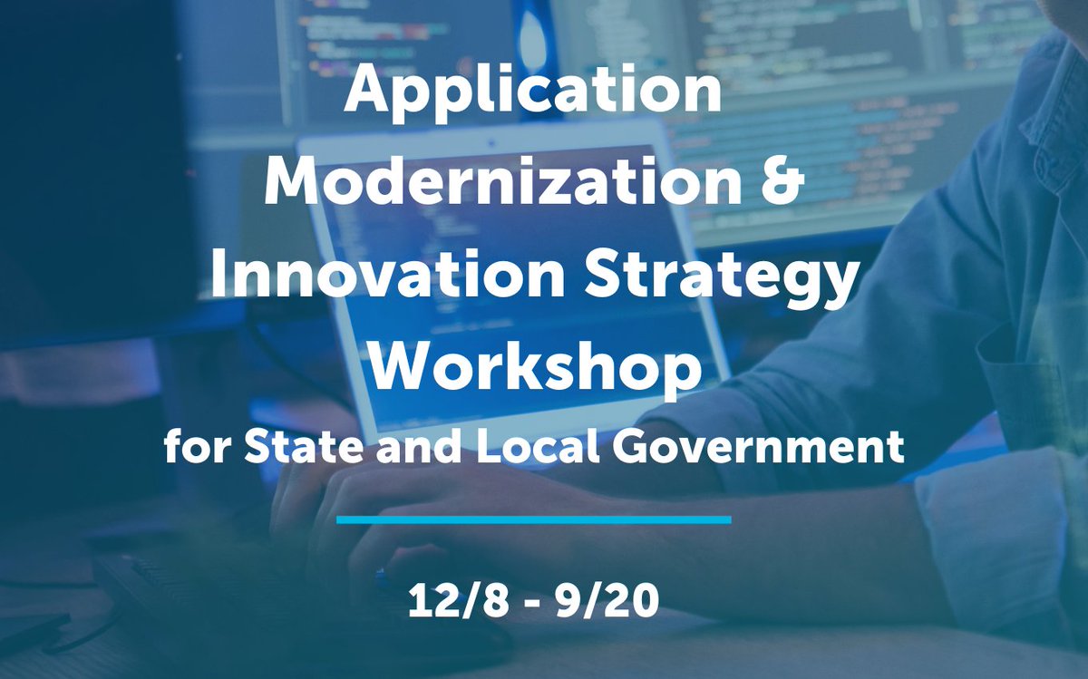 BeQuisitive's tweet image. Join us on December 8 &amp;amp; 9, 2020 for our next #VirtualEvent, the Application Modernization &amp;amp; Innovation Strategy Workshop for State and Local #Government. Presented in partnership with @Microsoft 

Register here: quisitive.com/virtual-event-… 

#ModernAppDev #ApplicationInnovation