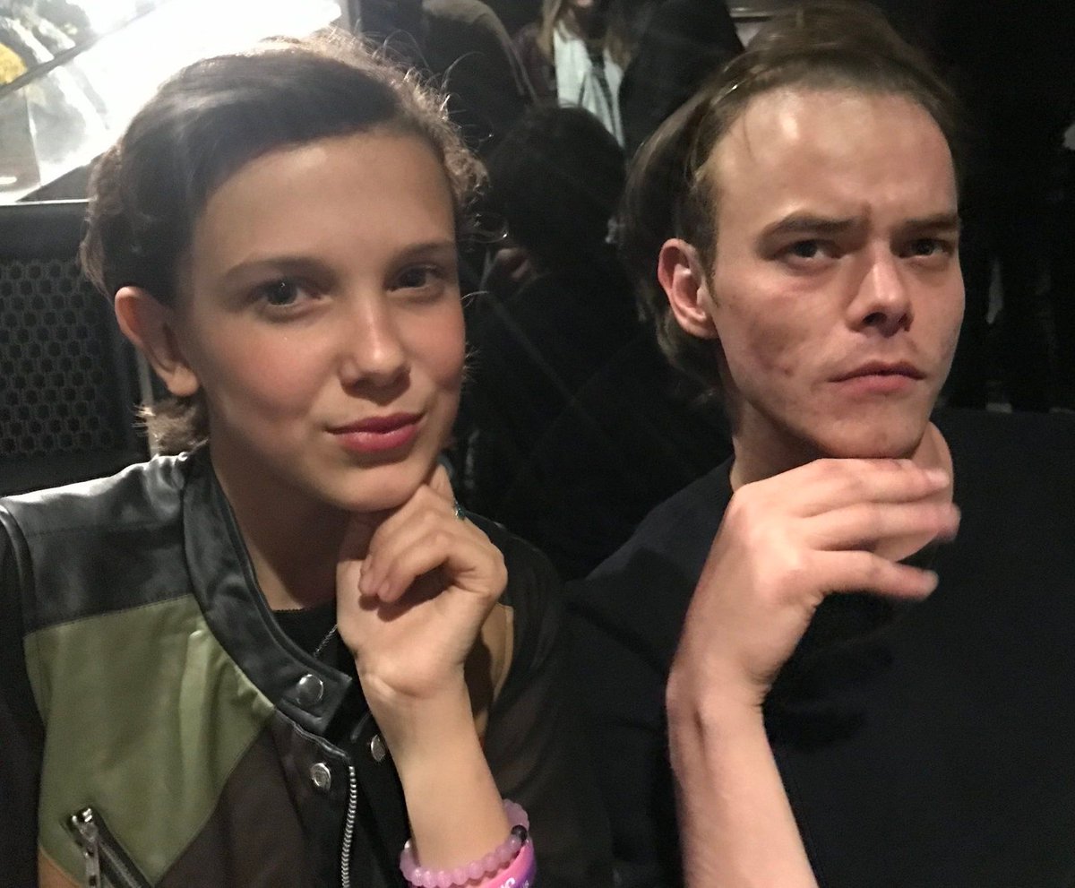 StrangerNews11's tweet photo. THEY WILL BE BROTHER AND SISTER IN #StrangerThings4...❤️📸🤩 https://t.co/bb6fioNccj