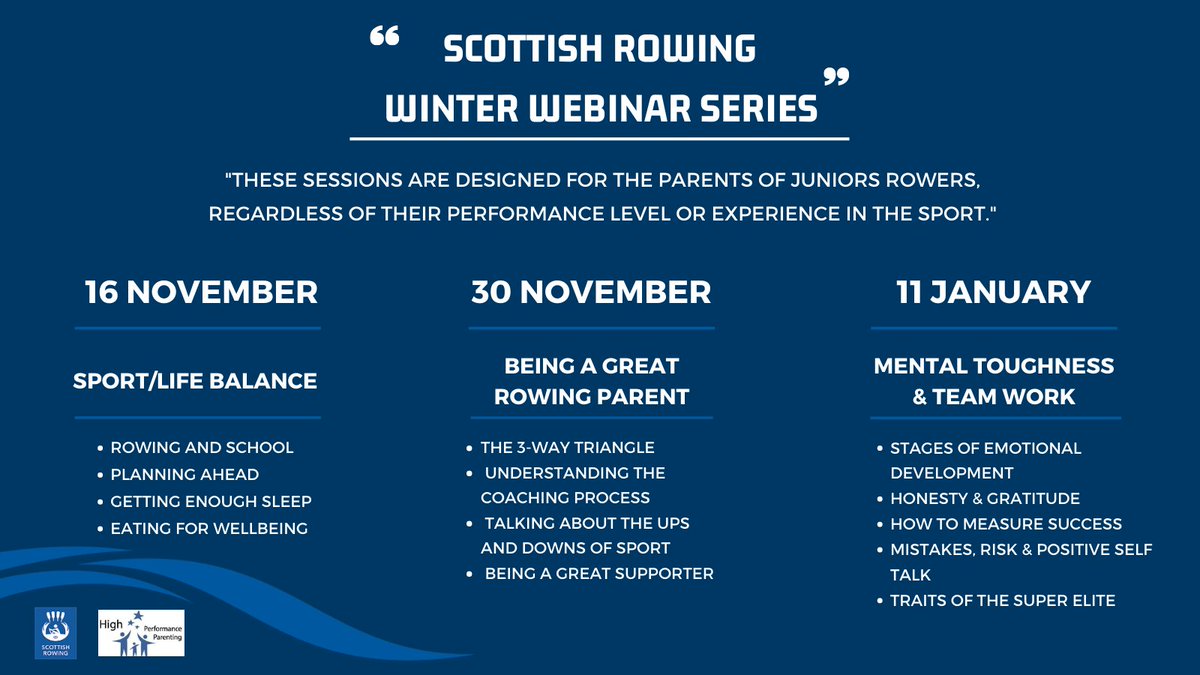 ScottishRowing's tweet photo. CALLING ALL ROWING PARENTS!

Find out more about the upcoming #WinterWebinarSeries events with @HPParenting and register for free at 👉 https://t.co/mCfBpCrsbq https://t.co/0fZjNxvpm9