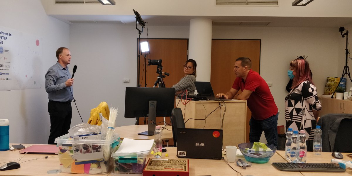 HUSTEF2022's tweet photo. What a first conference day! Check out what was going on behind the scenes.
#onlineconference #softwaretesters #softwaretesting #HUSTEF2020 https://t.co/gKYQwAQr4V