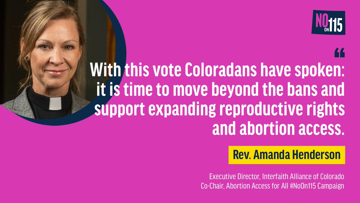 access4allco's tweet photo. A ban is a ban. Period. For the 4th time in 12 years, Coloradans voted #NoOn115 and rejected political attempts to ban abortion in our state. It’s  time to leave this issue in the past and move #BeyondTheBans. https://t.co/PnsBeVliG5