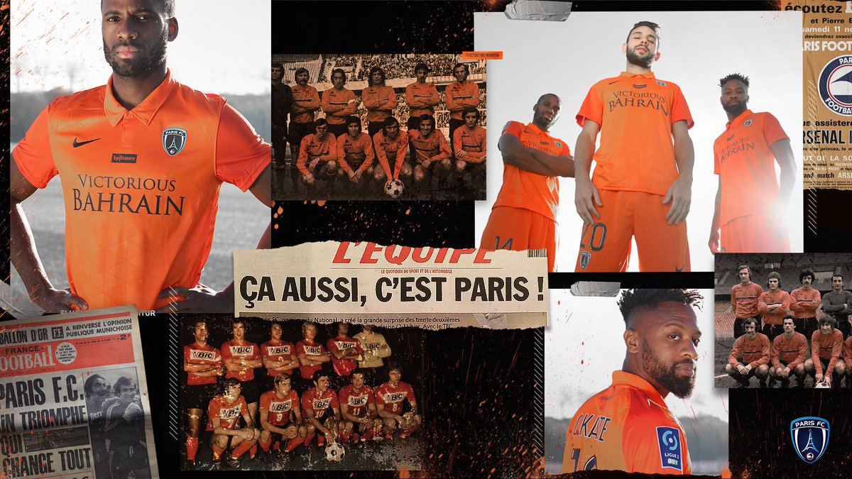 Paris FC on X: "💥 Le Paris FC dévoile son maillot third ! 🔶 En 1972, le Paris  FC arborait pour la première fois un maillot orange. 🧡 En 2020, le club