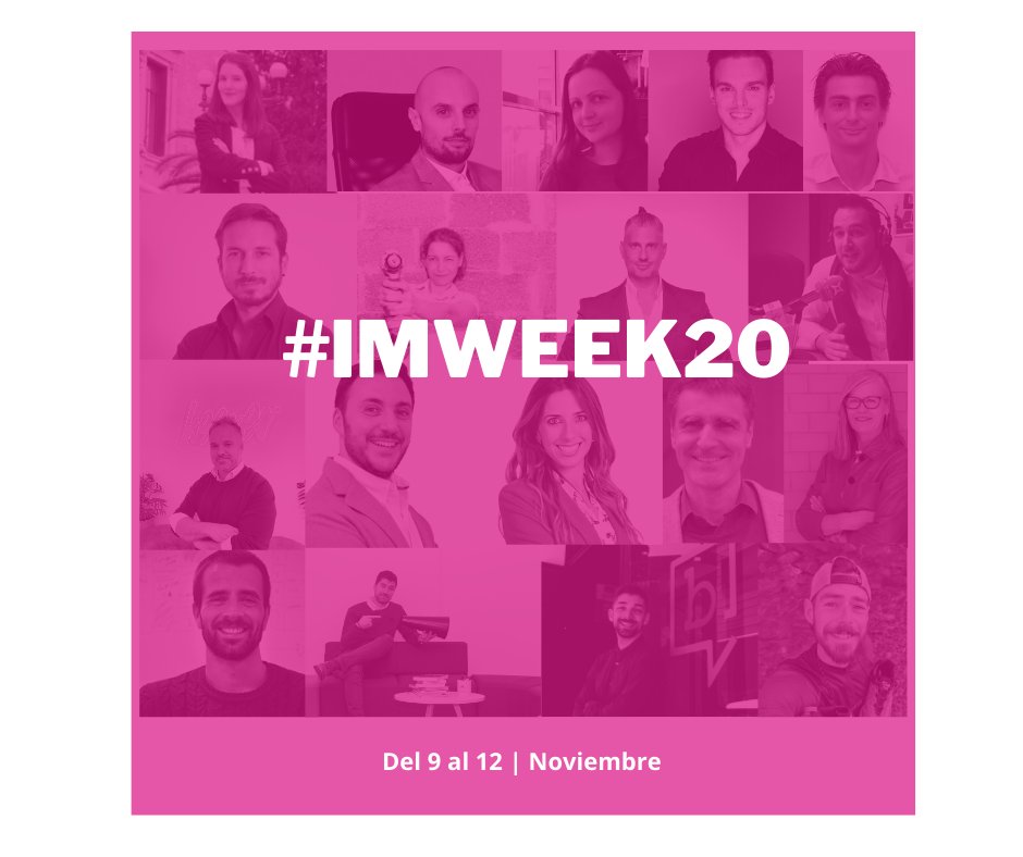 IAB_Spain's tweet photo. Del 9 al 12 de diciembre, IAB Spain colabora con @influencermarketingplace en su evento #IMWEEK20, el primer evento online que concentra durante una semana a players representativos del sector del Influencer marketing.
Regístrate aquí: https://t.co/LFM7bH2Xw7 https://t.co/FPYKn4kMyo