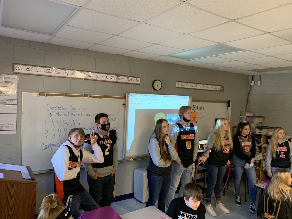 bakerr_02's tweet photo. MCHS FCA spent time at Meigs South this morning! All athletic teams were represented! #TigerStrong #CedarValley https://t.co/64uJXAUt6v