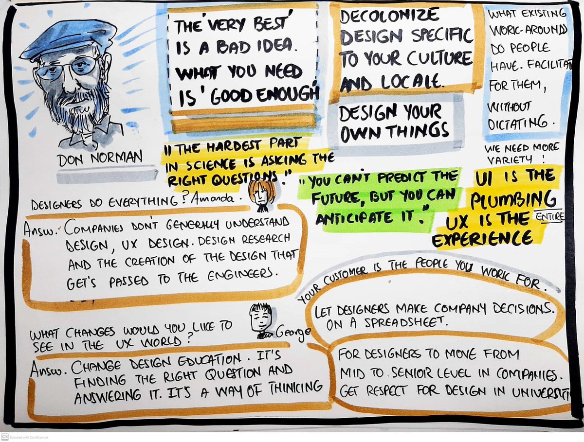 thesanscribe's tweet photo. @UXSouthafrica #UXSAOnline gave me the opportunity to speak to the #fatherofux @jnd1er himself today! Wow, just wow!!!! #deonhanns #graphicrecording #visualrecorder #leanuxpractitioner https://t.co/OmQP3xEfkV