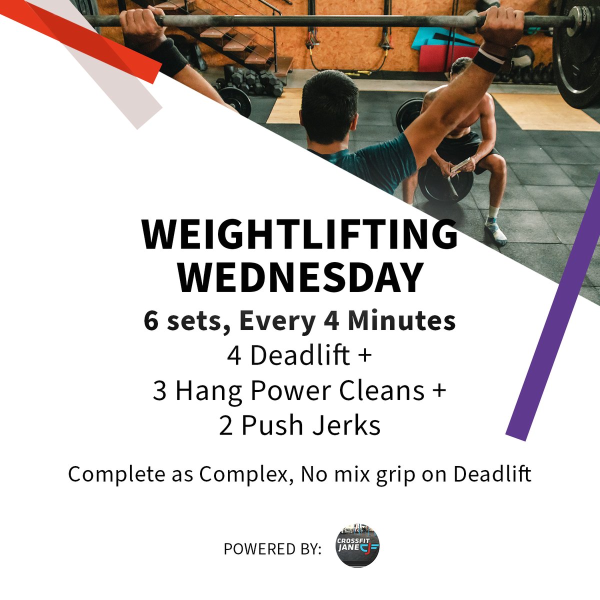 Wodify's tweet photo. Shoutout to CrossFit Jane for powering our #WednesdayWOD this week! #Wodify #WodifyCommunity #CrossFit #CrossFitCommunity #Fitness #FitnessCommunity #Deadlift #PowerClean #PushJerks #GymSoftware #GymProgramming #EMOM https://t.co/jgcQQNEf5q