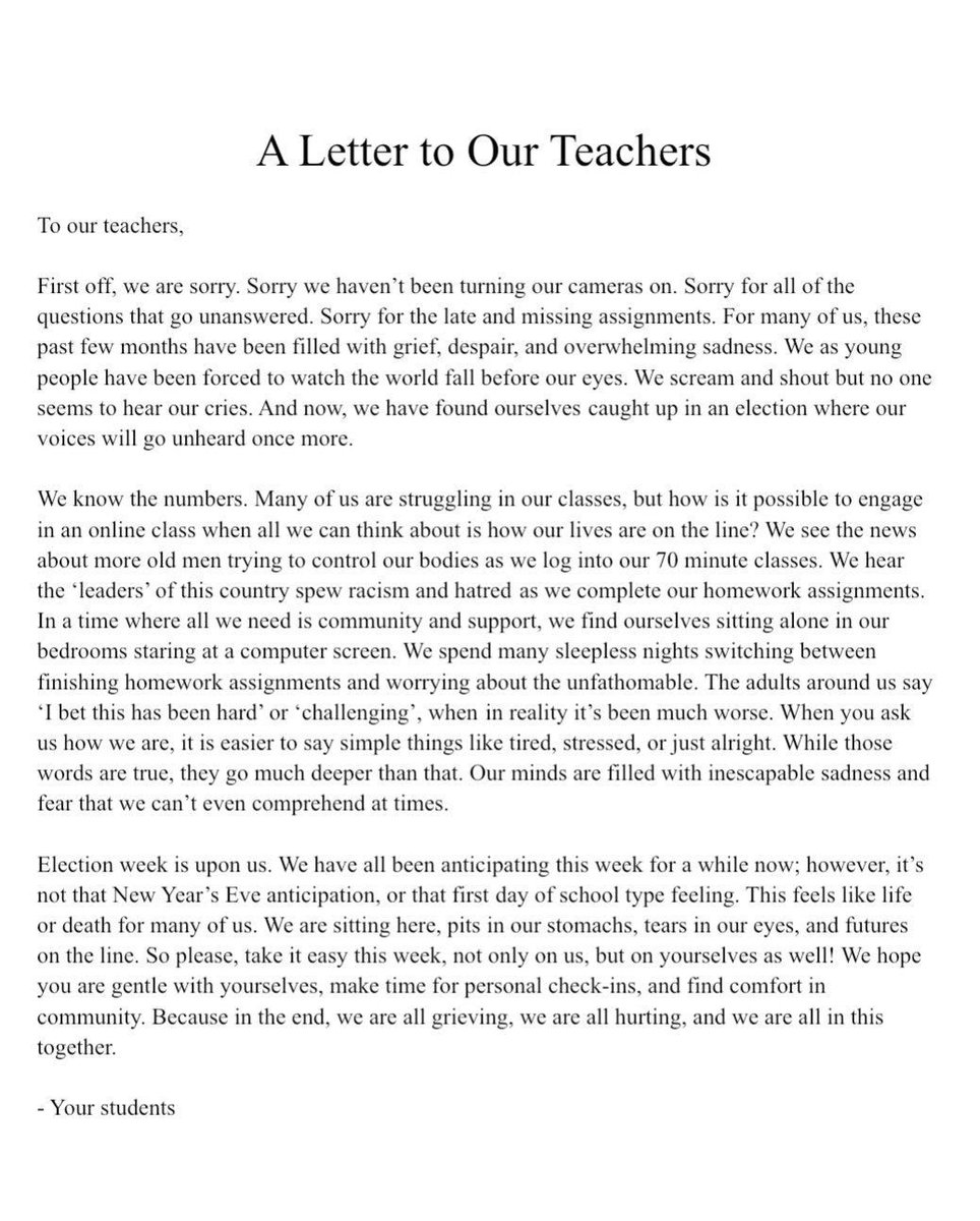 A message from our young people 💜

buff.ly/3jUh47m

#edchat