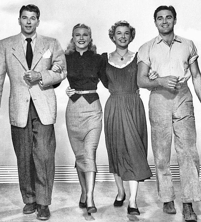 Some publicity photos for Storm Warning (1951). The one on the bottom right is hilariously cheery, given the subject matter.  #Noirvember