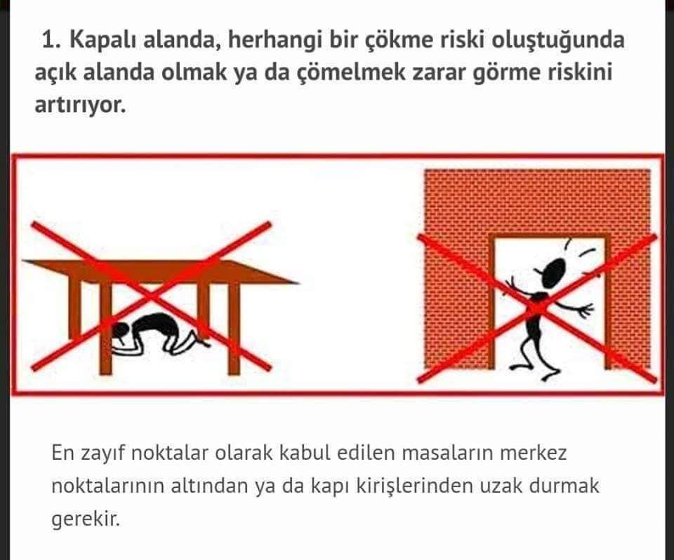 matematikselorg's tweet photo. Deprem sırasında hayatta kalmanın yolu 'hayat üçgeni' dir. https://t.co/QCxccEqp1W