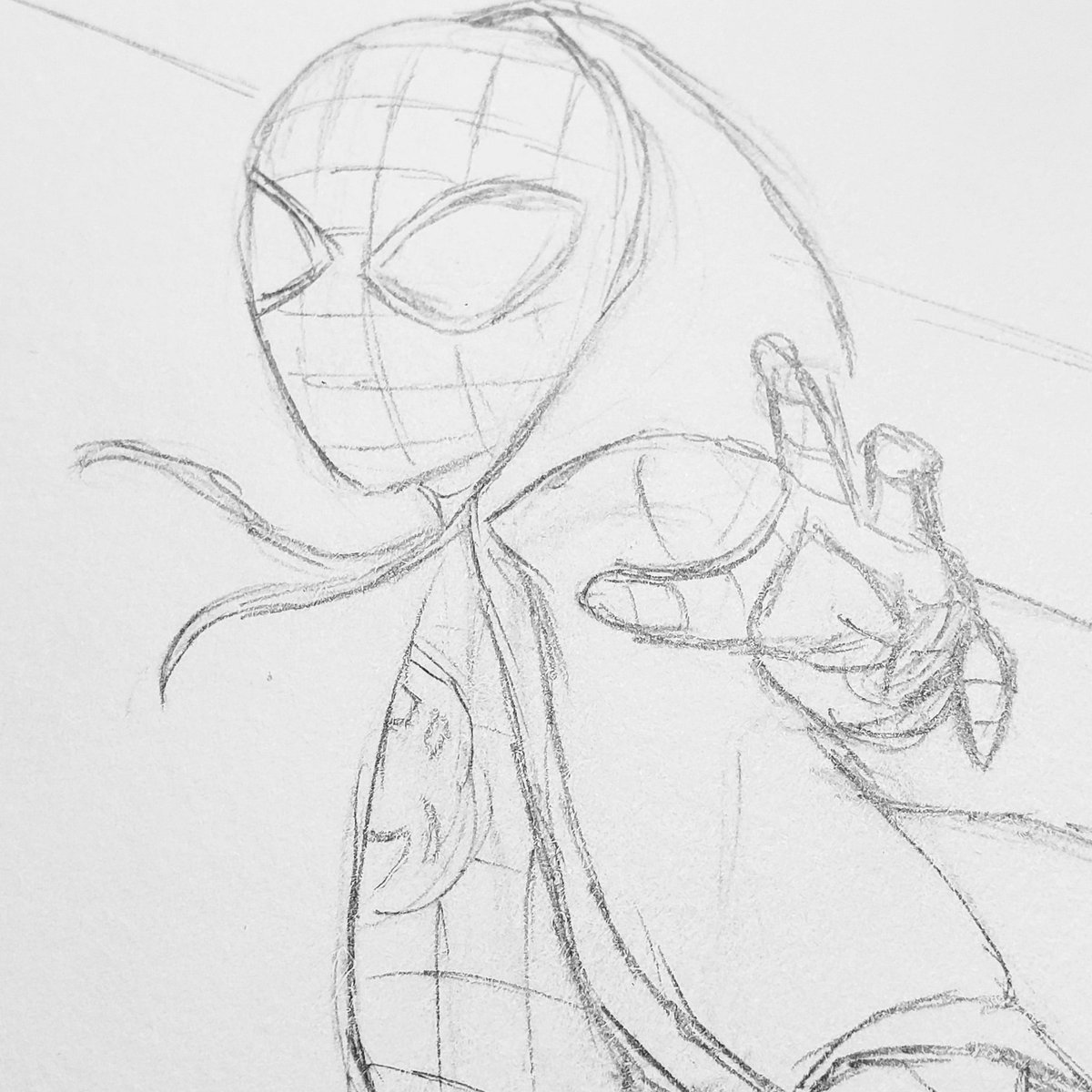 #wipwednesday!  Working on a #milesmorales drawing in my #sketchbook!
.
.
.
#spiderman #spiderverse #milesmoralesfanart #spiderversefanart #wip #wipart #wipfanart #wipartwork #spidermanfanart #intothespiderverse