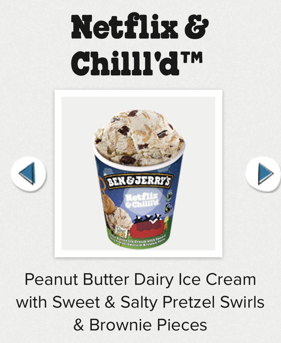 guyguerilla's tweet photo. @gregjames Ben and Jerry’s doing a Netflix and chilled ice cream. Does it come with an 18 certificate 🤷‍♂️😂 https://t.co/XlhuduTL0w