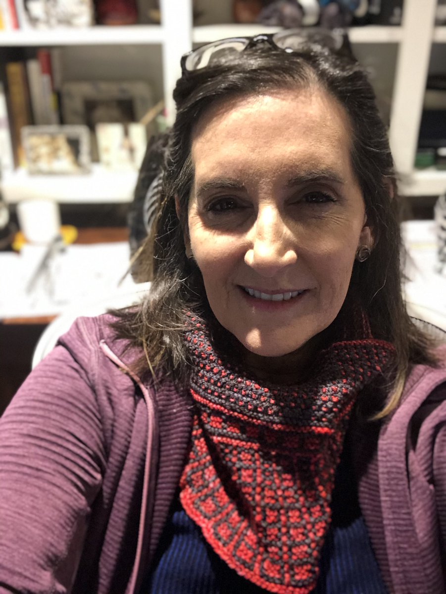 Some friends sent me a hand knit dissent cowl in honor of RBG &amp; there is nothing that could be more sustaining in this moment.