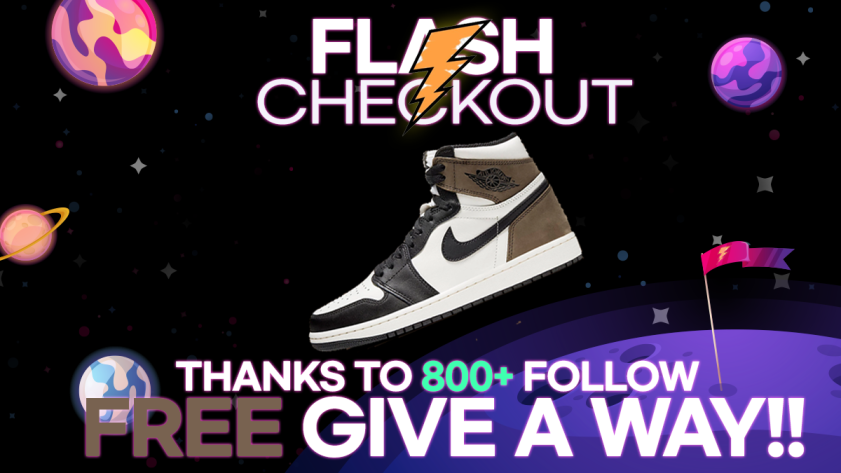 ⚡️BIG GiveAway⚡️

⚡️Follow <a href="/CheckoutFlash/">Flash Checkout</a> 
⚡️LK+RT
⚡️Tag a 2 Friends🧑‍🚒
⚡️Join to server
discord.gg/DQJS4ba

🎁AJ1 DARK MOCHA US8.5 X2

⏰2020/11/12 10AM (EST) END...