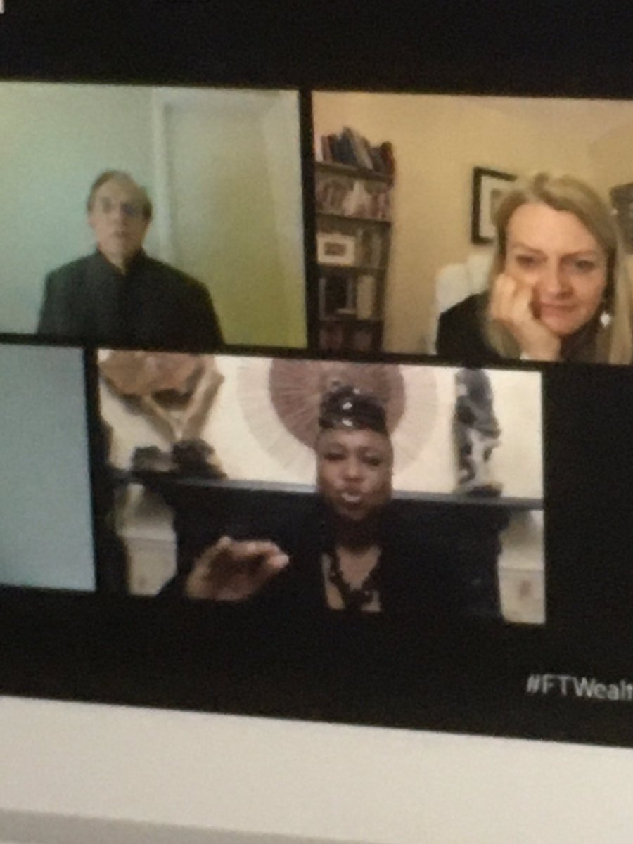 YuriBender's tweet photo. The United Kingdom and its way of life is institutionally racist, says @SholaMos1 “Don’t put up black squares if you are not prepared to follow through,” she tells private banks at the @ftlive #FTWealthSummit panel chaired by @elisa_trovato https://t.co/F5QbW8Z5Zl