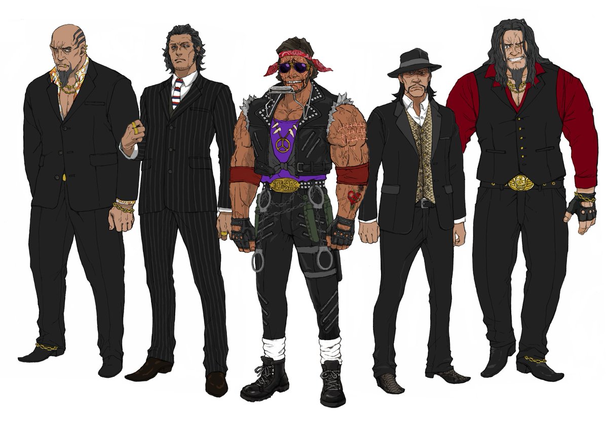 These are the guys who killed Bishop. I love pinstripe suits...  #NoMoreHeroes