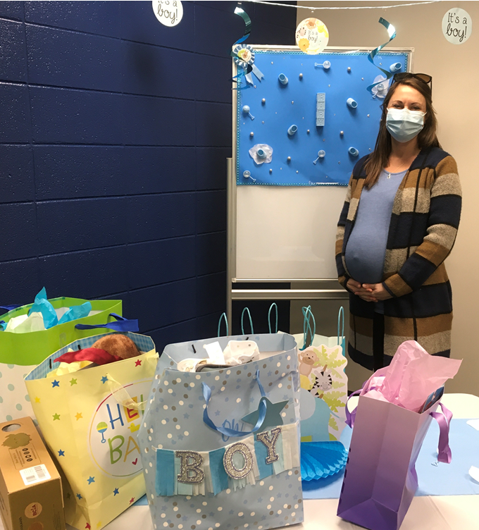 brownatwbms's tweet photo. Some traditions continue in Covid time.... Connections surprise baby shower social distance style (on Teams) with celebratory cupcakes delivered this morning.. #WebbWay @WBMSprincipal @wbms_pta https://t.co/w5tIJstygL