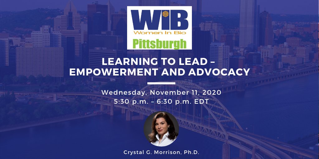 WomenInBio's tweet photo. Leadership is important, even for scientists! Join @WIBPittsburgh on learning how to empower leadership and advocating for yourself. 

Learn more about our speaker and sign up: https://t.co/qn2ufzKKfp

@EverRisePGH @PghLifeSciences #lifesciences #leadership https://t.co/DpEZ4mznSP