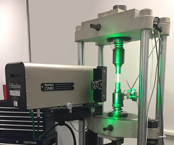 labtesting's tweet photo. LTI purchased a non-contact extensometer for tensile testing. It's ideal for testing brittle, porous and additively manufactured materials and allows us to increase capacity and provide full stress-strain curves with increased throughput. #tensiletesting #noncontactextensometers https://t.co/vY0kgnZrcr