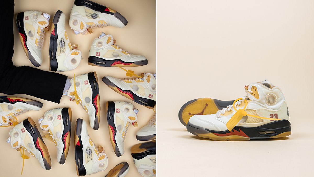 wethenewfr's tweet photo. SAIL ๐ โ
La Air Jordan 5 Retro Off-White Sail est disponible sur https://t.co/ExlDmlMovw
๐ธ wethenew
#WETHENEW #JORDANOFFWHITE
๐: https://t.co/cvqWOSx7fA https://t.co/QnEM0O5SFK