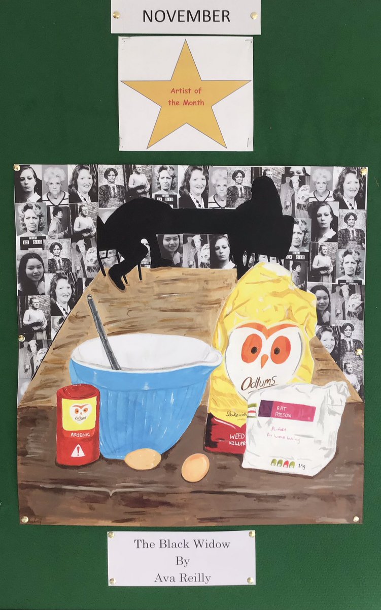 MissConneely's tweet photo. Phase two Artist of the month for November is Ava Reilly, 6th year. Well done to Ava for her frightful take on one man’s last supper!
👏👏👏🎨
@hfcsrathcoole #hfcsart #artteacher #seniorcyclevisualart #leavingcertart #imaginativecomposition #stilllife https://t.co/KLx34IQsM8