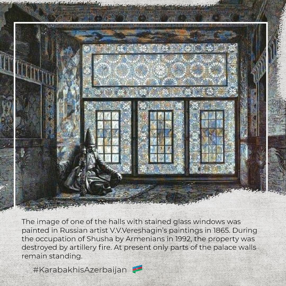 MammadovaAlija's tweet photo. The palace with 46 rooms and 2 large ballrooms will be saved from #Armenia/n aggression and restored. 
#KarabakhisAzerbaijan
#StopArmenianAggression 
#StopArmenianOccupation https://t.co/DEoFvZ64Jm