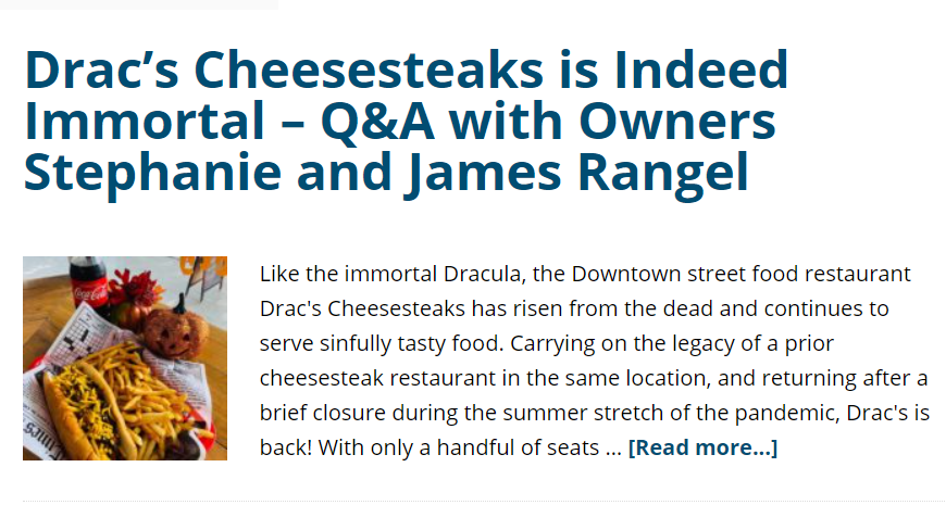 Downtown_EP's tweet photo. Did you miss our INSIDER feature last week? #DowntownElPaso #DTEPAlwaysHere #DTEP #Cheesesteaks #EPFoodies
https://t.co/FWHm2i6oeL https://t.co/ToMgDhFccq