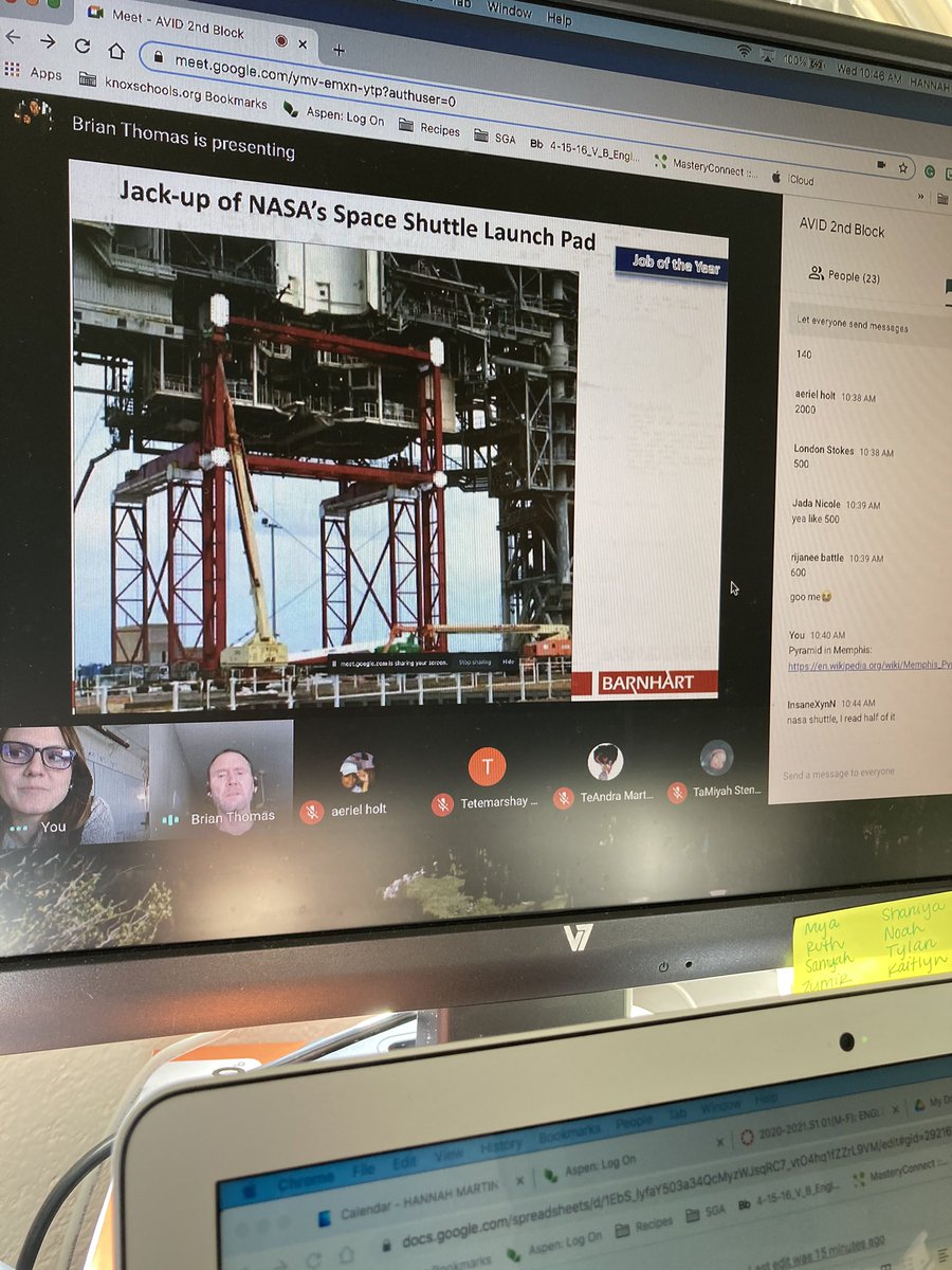 austineastAVID's tweet photo. Thank you @BT4CT for virtually talking with our @AustinEastHS #AVID students today about the amazing engineering feats accomplished @barnhartcrane! #careerdevelopment @KcSavid https://t.co/Pp4Kqgyi37