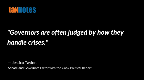 TaxNotes's tweet photo. While the #COVID19 pandemic is at the forefront of many voters’ minds, taxes are also playing a key role in several gubernatorial races.

Read the news article by @ARDtaxanalysts in Tax Notes: https://t.co/kZBUvo7h3u https://t.co/eY1Wkb0x6O
