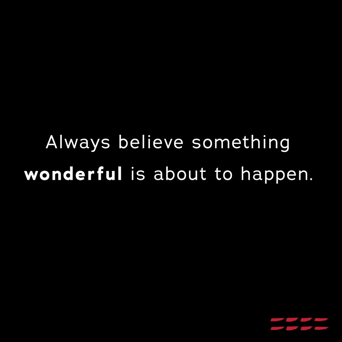 peaceloveworld's tweet photo. Always believe something wonderful is about to happen. #quoteoftheday https://t.co/ghocq1vZyl