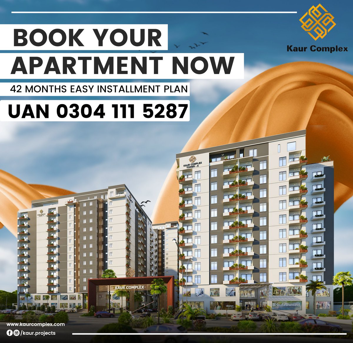 kaurprojects's tweet photo. Book Your Apartment Now!
We are providing an Easy Installment Plan of 42 months

For more visit:
https://t.co/EbZiSNzkcc
or
Drop us a message

A project of @landestatedvlpr

#kaurcomplex #landestatedevelopers #invest #property #peshawar #Amenities #realestate #home #Installment https://t.co/Qxhwubk1uz