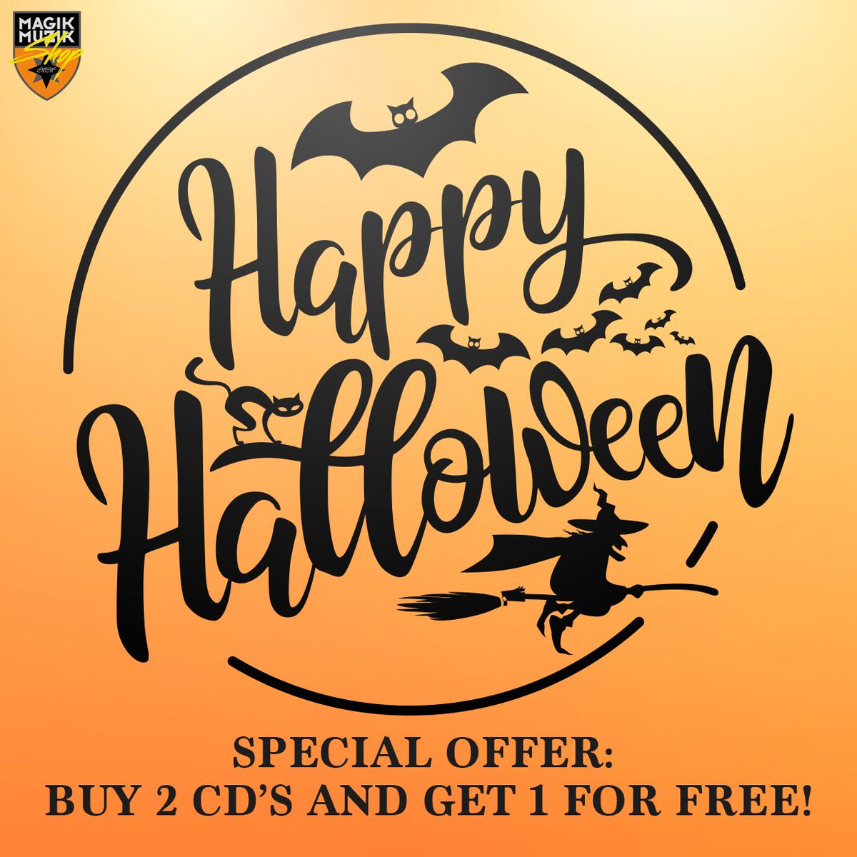 🎃 🎃 👻 Halloween offer: CD's 2 + 1 free. Don't miss it 🎃 buff.ly/2q6O1Hx #halloween #CD