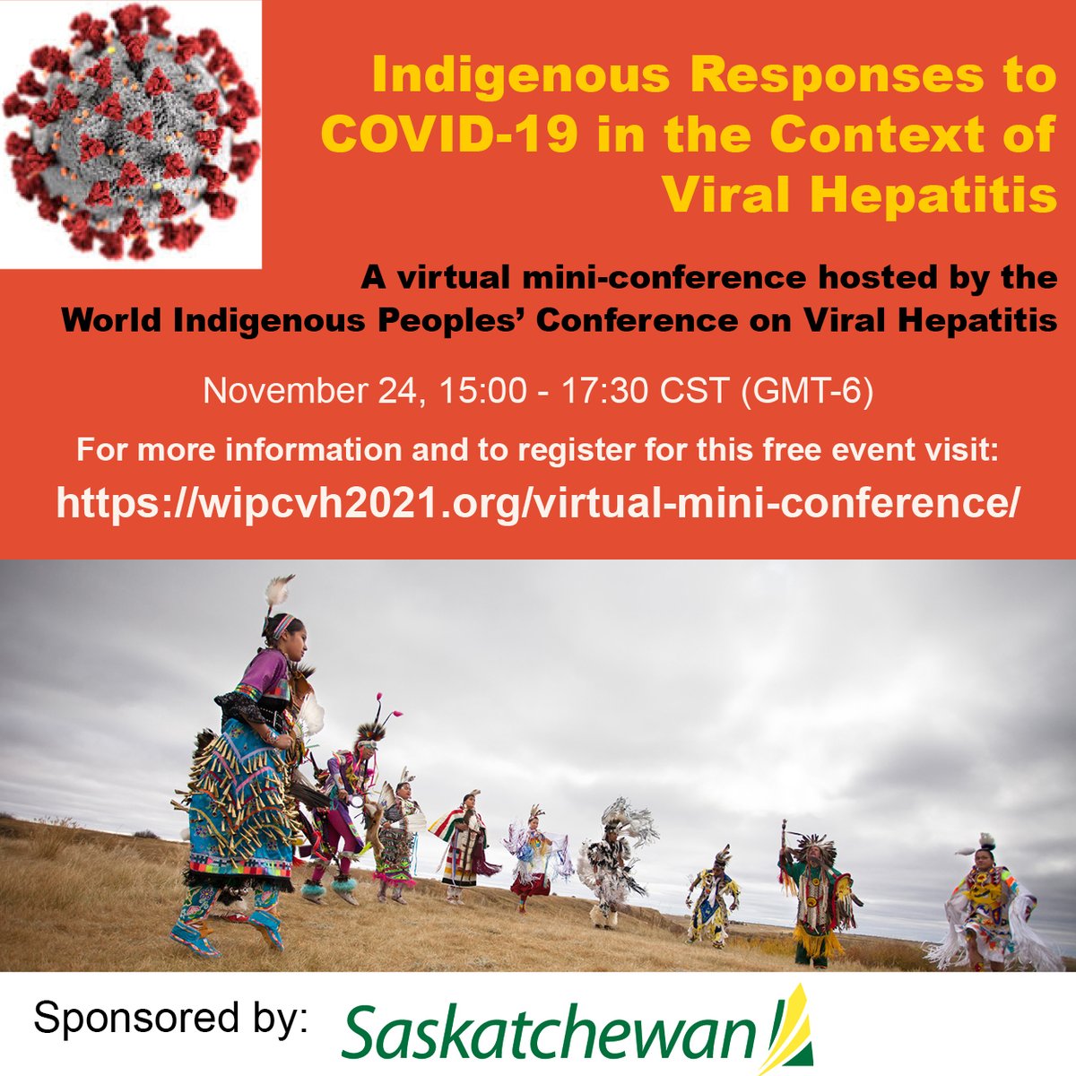 Hep_Alliance's tweet photo. Viral #hepatitis has a disproportionate impact on #Indigenous peoples, #COVID-19 has further impacted them. On 24 November Indigenous people and allies will gather online to discuss the impacts of COVID-19 and viral hepatitis, join here https://t.co/gS645VGhsi #wipcvh #NOhep https://t.co/2BUaOKgh4Z
