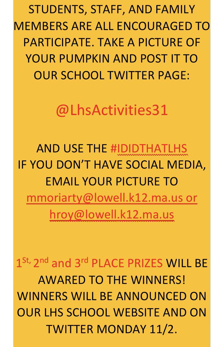 LhsActivities31's tweet photo. LHS Pumpkin Decorating Contest!!! https://t.co/PXs3RMjysw