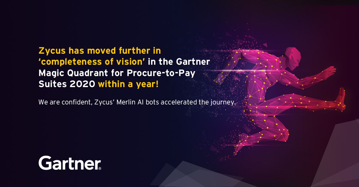 Zycus's tweet photo. We believe, Zycus’ Merlin AI Suite and state-of-the-art P2P capabilities accelerated its journey in the Gartner Magic Quadrant for Procure-to-Pay Suites, 2020. Click to know more: https://t.co/DYtz9zLuG8
#Gartner #AI #GMQ2020 #ZycusMerlin #MerlinAI #Zycus #autonomousprocurement https://t.co/LWFejlOKGA