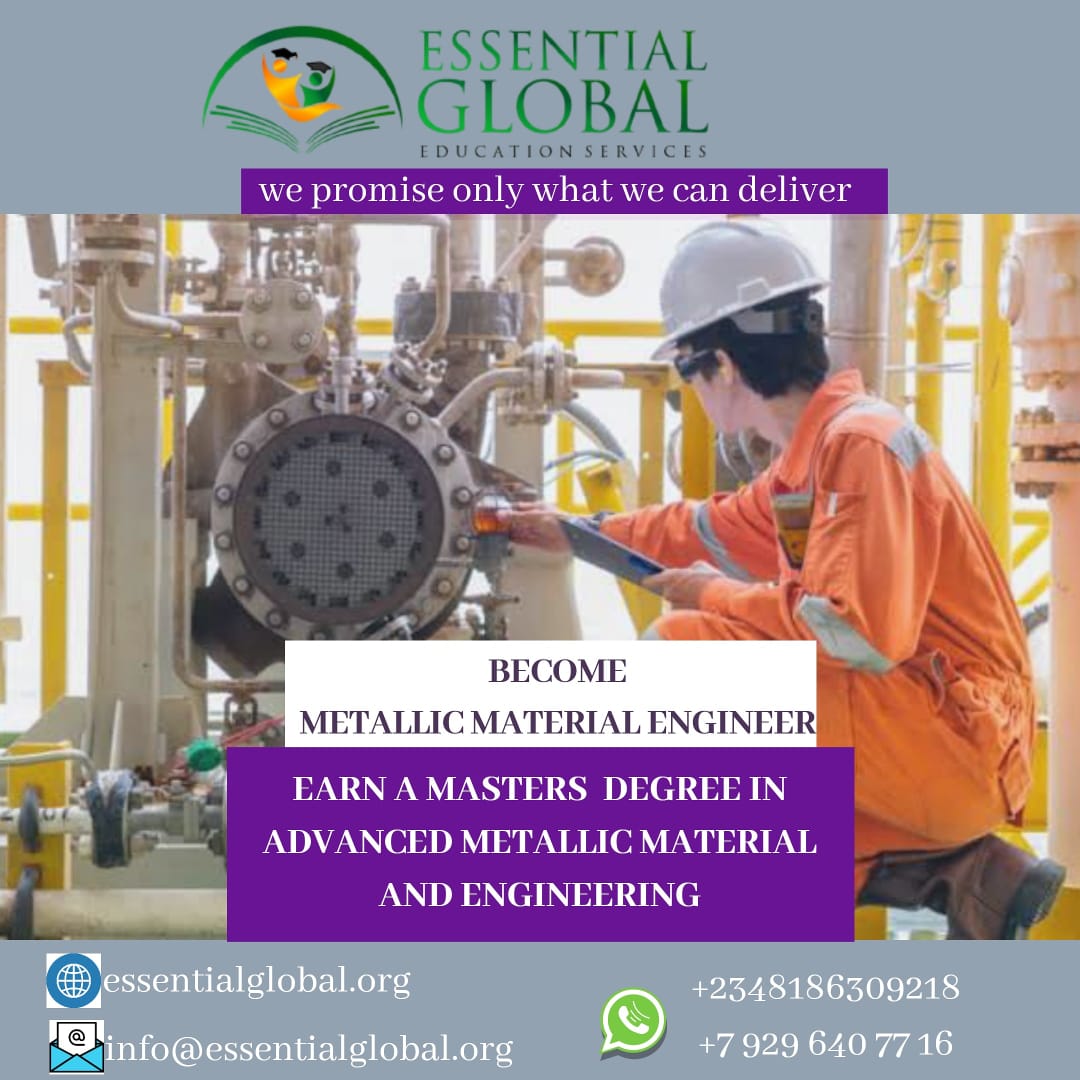 studyabroadNGRS's tweet photo. Become Metalic Material Engineer. Earn a Master Degree in Advanced Metalic Material and Engineering.
 Take a step forward today. Contact Us Now. We are always at your service. Call or WhatsApp +2348186309218(Lagos Office)

 +7 9296407716 (Moscow Office)

#education #admissions https://t.co/WnCZZmwhdK