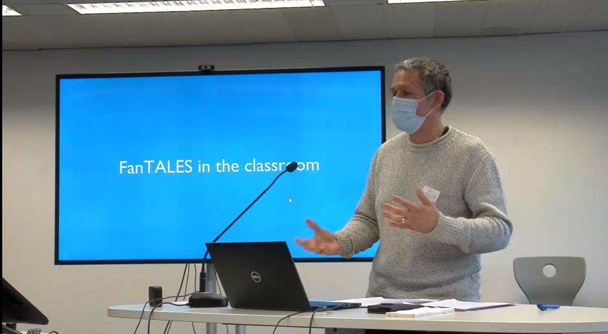 Next: Teachers presenting their experience with using FanTALES material. First:  @JoeriVdVeken