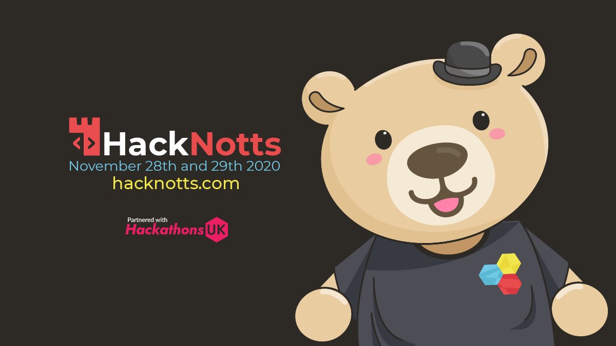 HackNotts's tweet image. We've got loads planned for your enjoyment at #HackNotts2020. Aside from awesome workshops from our wonderful sponsors and partners, we'll have a 24/7 stream paired with awesome activities on our discord.
Don't miss out, grab yourself a ticket at hacknotts.com
