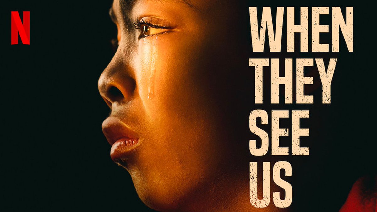 When They See Us (2019) - This powerful 4-part  @netflixuk series is based on the true story of the Central Park Five; the wrongful conviction of five African-American teenagers, underlining the inherent racism and injustices within the criminal justice system.