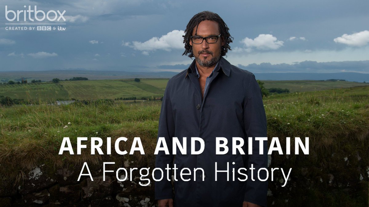 Africa and Britain: A Forgotten History (2016) - David Olusoga explores the often overlooked history of black people in the UK. To learn more about the crucial role they had in Britain's past, he travels the globe and unearths unsettling truths about slavery and war.  @BritBox_UK