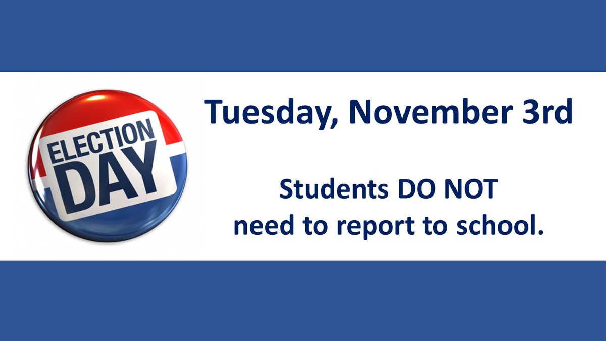 CSDA_News's tweet image. No School - 3 Nov - Professional Day  #VoteNH