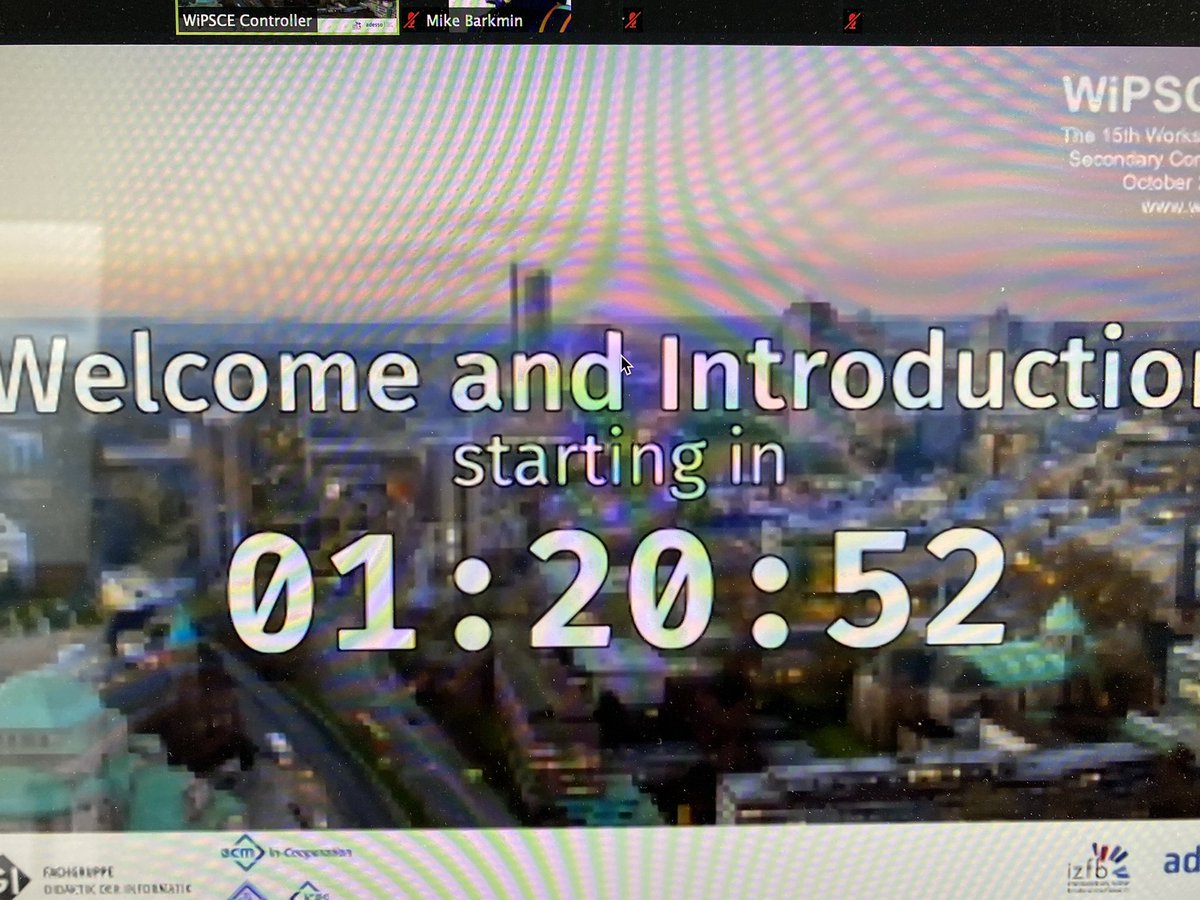 The cleaning staff has now finished the main conference hall ... ready to start in a bit #wipsce2020 #wipsce20