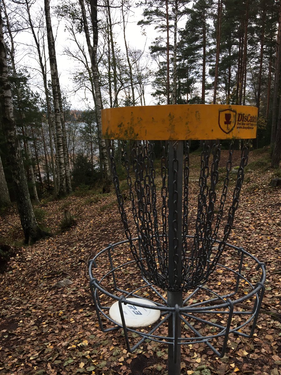 Työhyvinvointia Tammisaaren tiimiläisten kanssa Skogbyn frisbeegolfradalla 💛