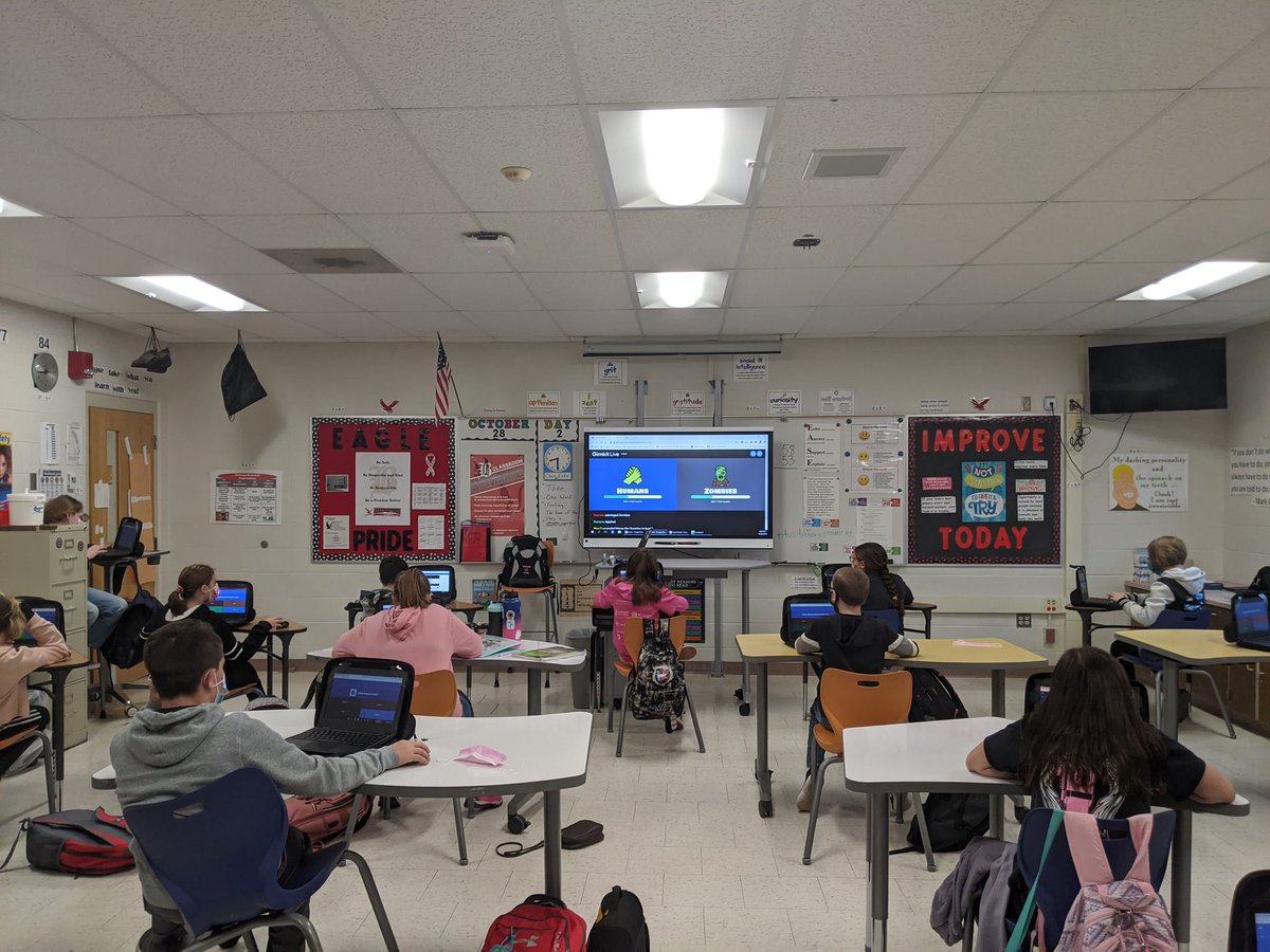 How do you get your <a href="/PLTWorg/">Project Lead The Way</a> #DM class to go from hyper to hyper engaged? Start with a <a href="/gimkit/">Gimkit</a> all about <a href="/tinkercad/">Tinkercad</a>! The Humans vs. Zombies element didn't hurt either... #STEM #BMSthePlace2B