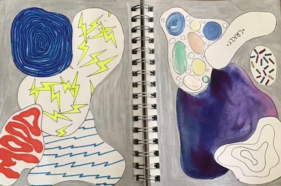 lrart167's tweet photo. Same writing prompt, 3 unique responses in Art Journals. https://t.co/t3lZQqQ3fL