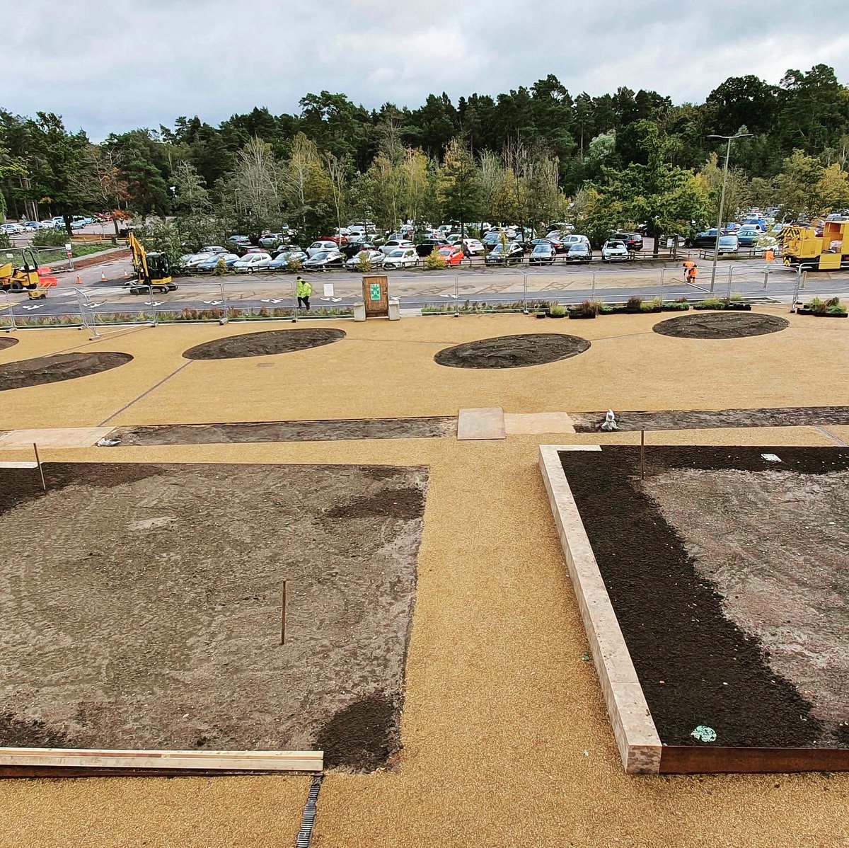 BlakedownLandsc's tweet photo. Our latest project @RHSWisley coming to an end, ready for planting by the RHS. A privilege to have delivered the new Welcome Centre and Historic Core #teamwork #hardlandscape #rhswisley https://t.co/a4lpZe05KR