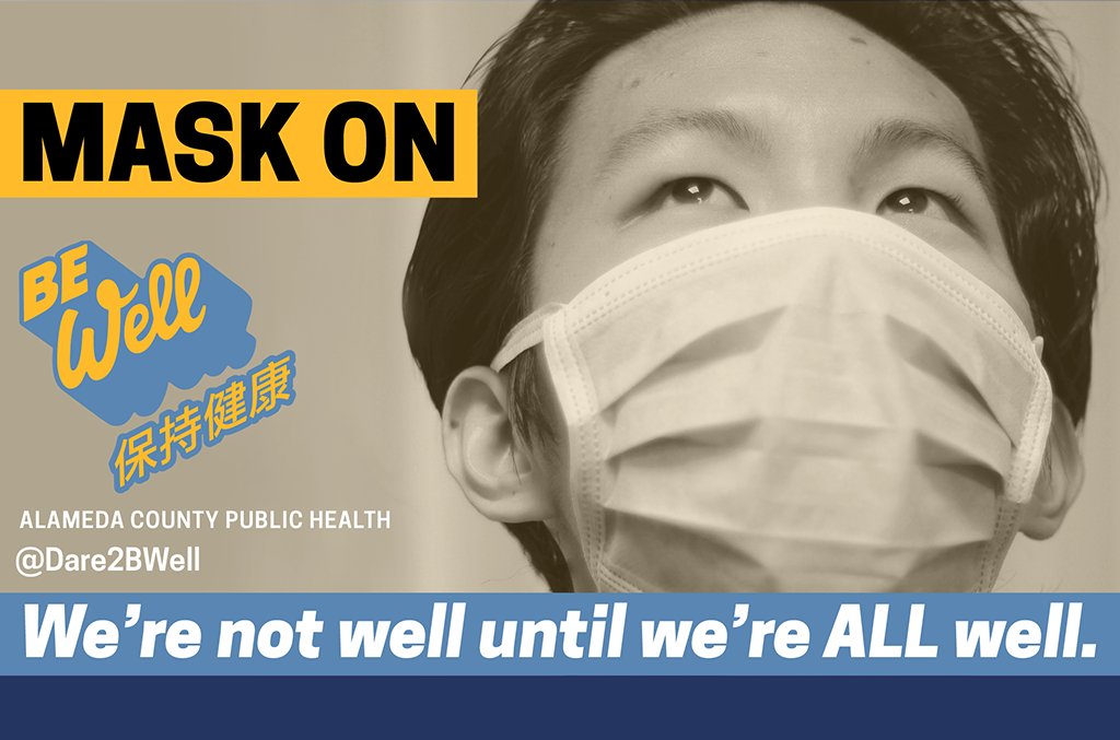 Mask on! Fight for health for everyone. Protect your community from COVID-19. Wear a mask, keep your distance, wash hands frequently, stay home if ill.  #BeWell #beatcovid #beatcovid19 #maskon #Coronavirus