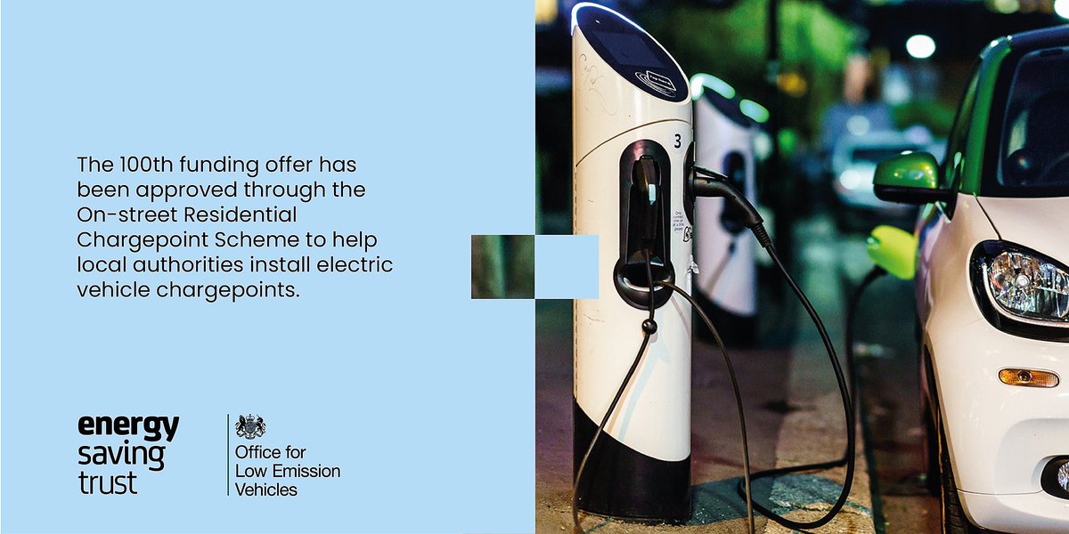 EnergySvgTrust's tweet image. An outstanding milestone for the On-street Residential Chargepoint Scheme.

The funding pot for 2020/21 is £20 million. Apply for funding today:
ensvgtr.uk/nk08W

#ORCS #chargepoints #EVs