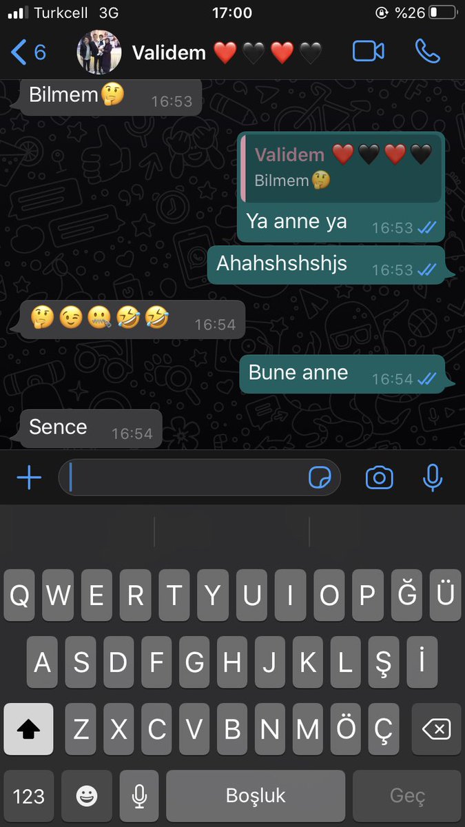 Kim anneme emoji kullanmayı öğretti sonbet edemiyoz kadınla :(