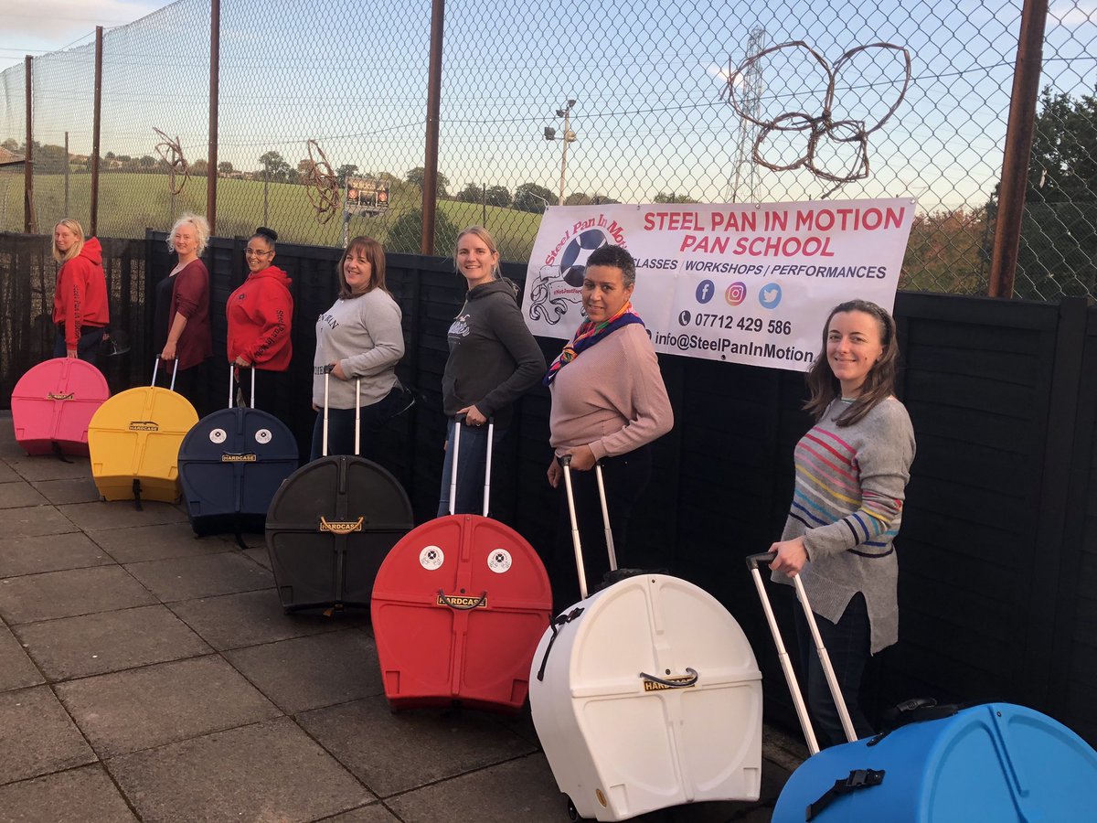 dewamusic's tweet photo. Love the cases, these great colours make sure we donβt get our Pans mixed up πΆ
#SteelPan #SteelPanCases #ColourCase #Hardcase #SteelPanInMotion #PanSchool #WalthamCross #Broxbourne #Hertfordshire #Trinidad #SteelBand #Culture #Education #MusicLessons #BlackHistoryMonth https://t.co/nYTCETGTZX