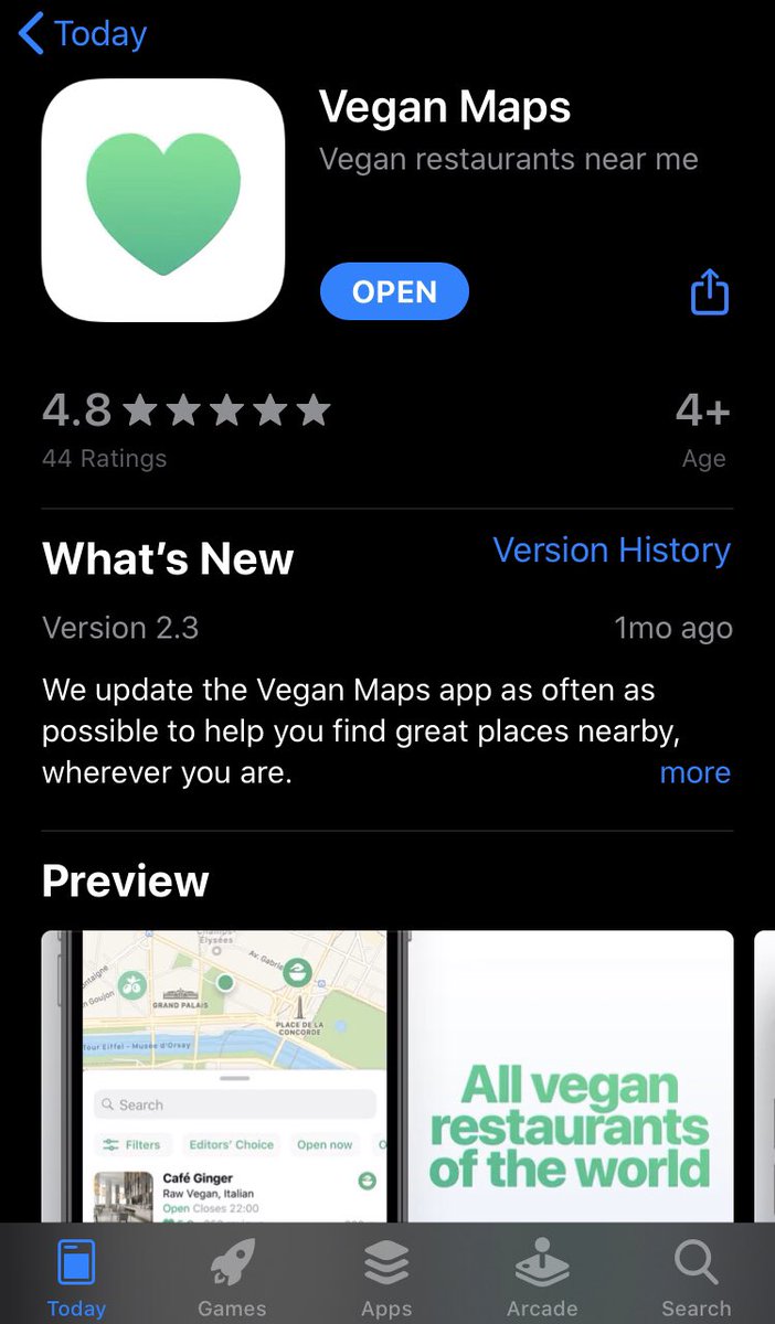A cool app to find veg restaurants nearby: "Vegan Maps"